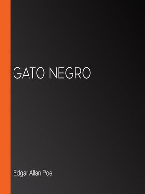 cover image of Gato negro